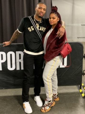 Houston Lillard son Damian Lillard and soon to be daughter in law.